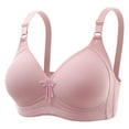 thumbnail image 1 of hoksml Bras For Women Embroidered Glossy Comfortable Breathable Bra Underwear No Rims Lingerie For Women Clearance, 1 of 1