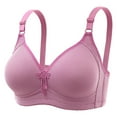 thumbnail image 1 of hoksml Bras For Women Embroidered Glossy Comfortable Breathable Bra Underwear No Rims Lingerie For Women Clearance, 1 of 1