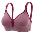 thumbnail image 1 of hoksml Bras For Women Embroidered Glossy Comfortable Breathable Bra Underwear No Rims Lingerie For Women Clearance, 1 of 1