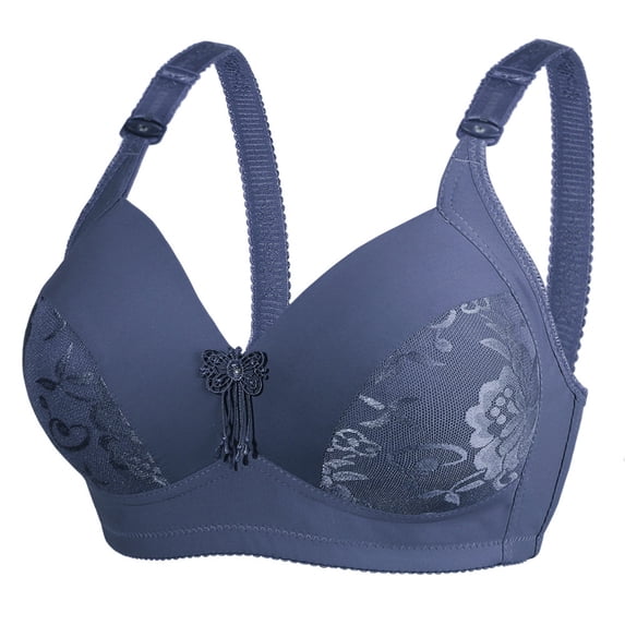 Ohufall Bras For Women Large Size Comfortable Breathable Bra Underwear No Rims Lingerie For Women Clearance