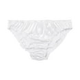 thumbnail image 1 of hoksml Briefs for Women, Women's Sexy Satin Panties Mid Waist Wavy Cotton Crotch Briefs on Clearance, 1 of 5