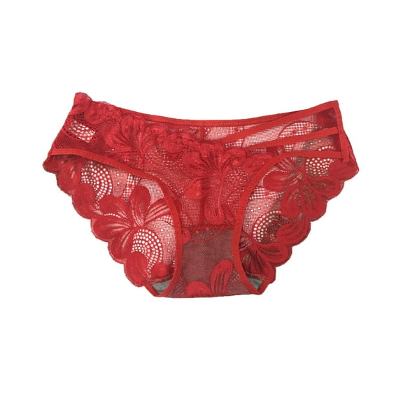 hoksml Briefs for Women, Women's Sexy Underwear Low- Panties Silky Comfy Threaded Lace Body Thong on Clearance