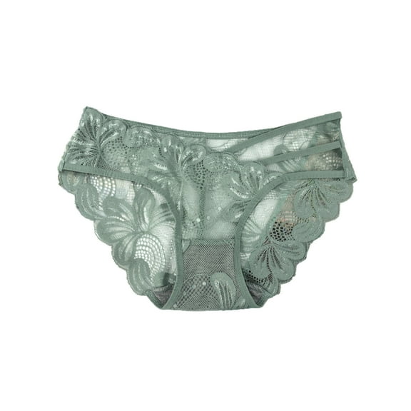 hoksml Briefs for Women, Women's Sexy Underwear Low- Panties Silky Comfy Threaded Lace Body Thong on Clearance