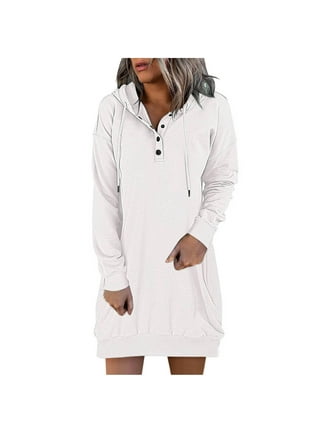 Hooded White Dress