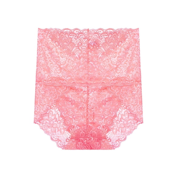 hoksml Fashion High Waist Lace Panties for Women - Breathable Comfortable Underwear, Everyday Briefs