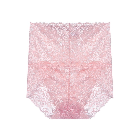 hoksml Fashion High Waist Lace Panties for Women - Breathable Comfortable Underwear, Everyday Briefs