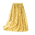 thumbnail image 1 of hoksml Flowy Skirt,Summer Women Fashion Printed Wave Pointt Bandage Large Skirt Short Skirt, 1 of 4