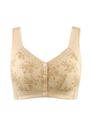 Leading Lady Womens Front-Close Cotton Wire-Free Bra Style-110 - Walmart.com