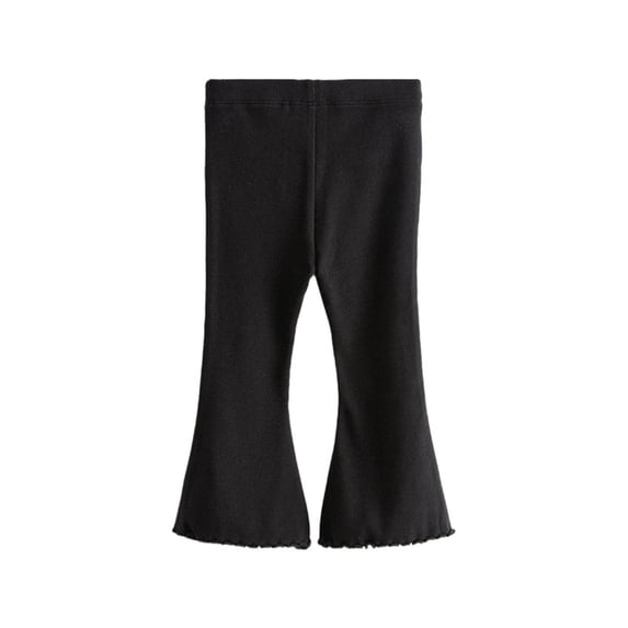 hoksml Girls Bell Bottom Pants Children's Slim Elastic Waist Stretch Leggings Outerwear Flared Pants for 2-8 Years Boy Girls Kids