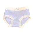 thumbnail image 1 of hoksml Girls Briefs Soft Comfortable Breathable Underwear Antibacterial Cotton Crotch Panties 9-16 Years, 1 of 3