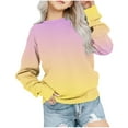 thumbnail image 1 of hoksml Girls Crewneck Oversized Sweatshirt Fall Winter Kids Printed Long Sleeve Pullover Top for 1-12 Years Childern, 1 of 4