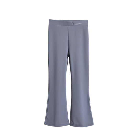 hoksml Girls Flared Pants Children's Thin Casual Yoga Pants Solid Color Elastic Waist Leggings Bell-bottom Pants for 2-13 Years Kids