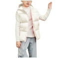 thumbnail image 1 of hoksml Girls Lightweight Down Vest Hooded Sleeveless Puffer Jacket Solid Color Winter Zipper Coat, 1 of 7