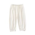 thumbnail image 1 of hoksml Girls Pants Lightweight Thin Breathable Kids Ice Silk Mosquito Proof Pants Lantern Pants Outerwear Casual Long Pants Elastic Bottom 6 Months-4 Years Old, 1 of 3