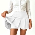 thumbnail image 1 of hoksml Girls Pleated Skort, High Waist Skirt with Built-in Shorts for Back to School Daily Wear, Soft Fabric in a Range of Colors, 1 of 8