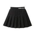 thumbnail image 1 of hoksml Girls Uniform Skirts Pleated Skirt Fashion College Style Half Body Skorts Solid Color High Waist Short A-line Skirt for 3-11 Years Children, 1 of 3