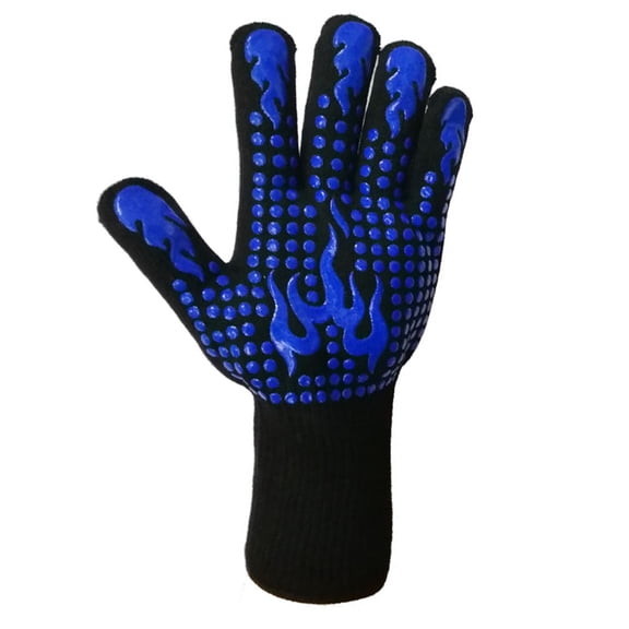 hoksml Grilling Gloves 1472℉ Heat BBQ Grill Gloves Long Kitchen Gloves for Barbecue, Cooking, Baking, Cutting Smoker Oven Gloves Silicone Non-Slip BBQ Gloves on Clearance