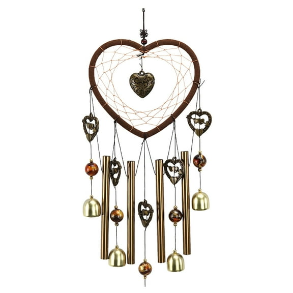 hoksml Heart Wind Chime for Outdoor, Large windchimes Dream-Catcher for Outside on Gifts