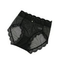 thumbnail image 1 of hoksml High Waist Lace Panties for Women - Sheer Mesh and Breathable Underwear with Comfortable Cotton Gusset, 1 of 3