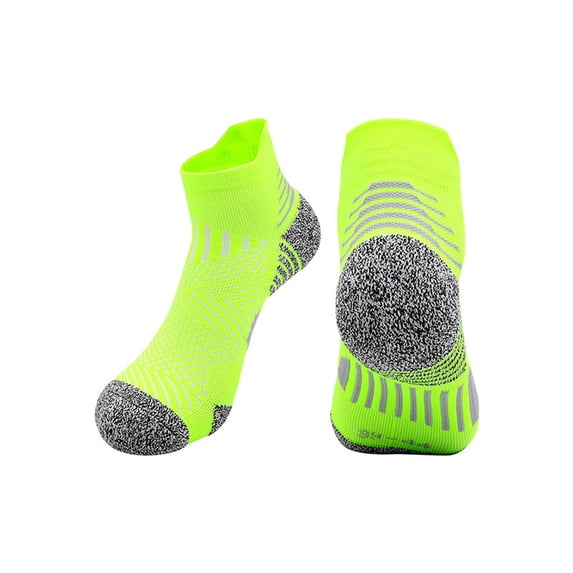 hoksml Kids Cushioned Arch Support Ankle Running Socks, Breathable Anti Blister Athletic Short Socks for Youth Workout Sports