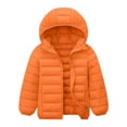 thumbnail image 1 of hoksml Kids Short Puffer Jacket with Hood Boys and Girls Winter Lightweight Coat (4-15 Years) Warm Down Insulated Zip-Up Coat, 1 of 6