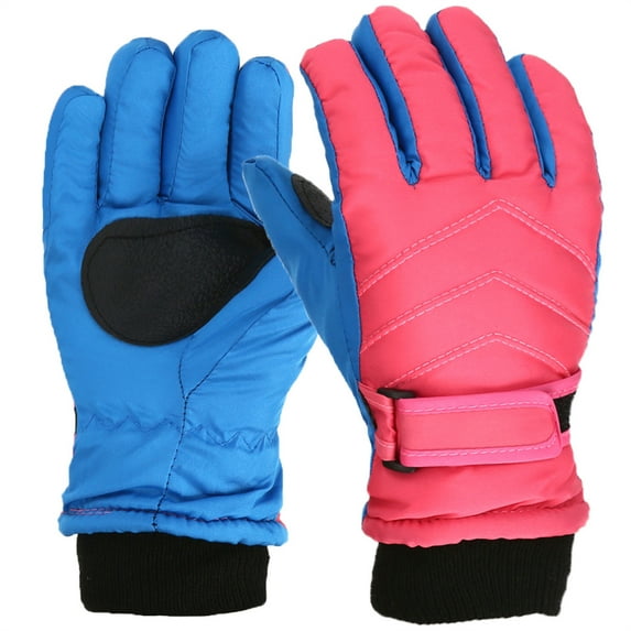 hoksml Kids Ski Gloves Waterproof Winter Gloves for Boys Girls Warm Thermal Mittens for Snowboarding Biking and Outdoor Play