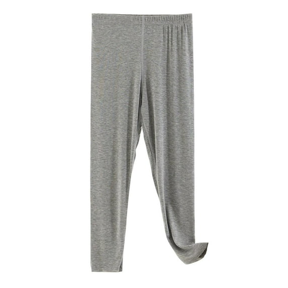 hoksml Kids Thin Leggings Solid Color Elastic Waist Casual Loose Soft Comfortable Pants for 2-13 Years Boy Girls