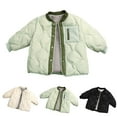 thumbnail image 1 of hoksml Kids' Winter Puffer Jacket, Boys and Girls Solid Color Snap Closure Quilted Down Coat, 1 of 9