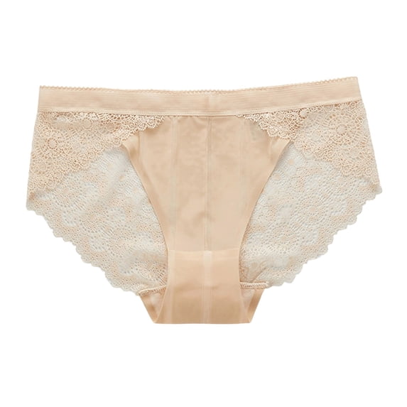 hoksml Lightweight Lace Panties for Women - Breathable Comfortable Everyday Underwear, Fashion Lace Briefs