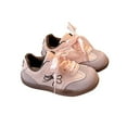 thumbnail image 1 of hoksml Little Girl Bow Sneakers Cute Casual Shoes for Toddler Kids Play and Everyday Wear, 1 of 9