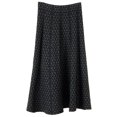 thumbnail image 1 of hoksml Long Skirts for Women,Women's Pattern Knitting Sweater A-line Skirt Mid Length Skirt Pleated Skirt, 1 of 4