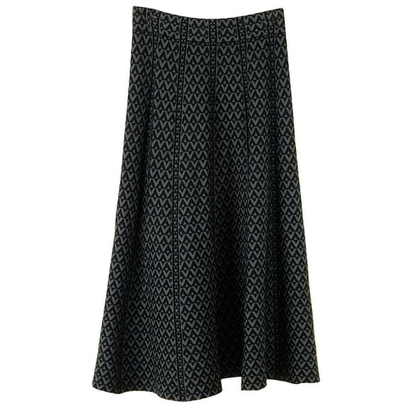 hoksml Long Skirts for Women,Women's Pattern Knitting Sweater A-line Skirt Mid Length Skirt Pleated Skirt