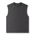 thumbnail image 1 of hoksml Men Athletic Tank Summertime Solid Color Crew Neck Casual Sleeveless Tops Exercise Waistcoat Cotton T-shirt Top 2025 on Clearance, 1 of 6