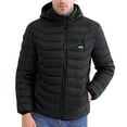 thumbnail image 1 of hoksml Men's 21-Zone Electric Heating Jacket USB Rechargeable Smart Warming Coat with Hood Heated Winter Parka with 4 Temperature Controls, 1 of 9