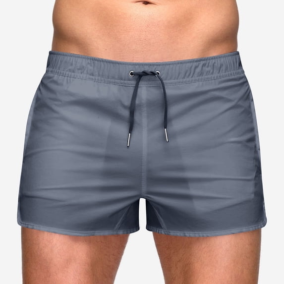 hoksml Men's 3" Inseam Athletic Shorts, Side Mesh Panels, Elastic Drawstring Waist, Multi-Color, Ideal for Gym and Running