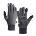 thumbnail image 1 of hoksml Men's All-Weather Sports Gloves Windproof Waterproof Touchscreen with Anti-Slip Grip for Skiing Riding, 1 of 4