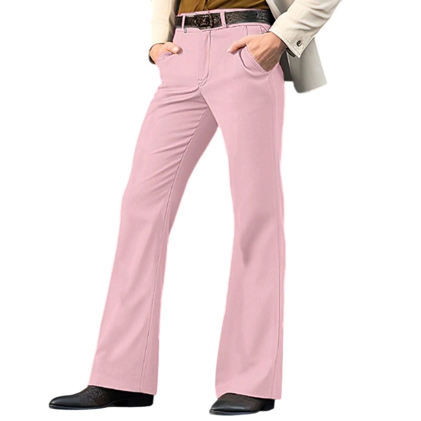 slim fit dress slacks TAPATA Flare 4 Pockets Pants XXL / Pinstripe / 34"