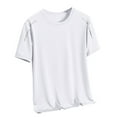 thumbnail image 1 of hoksml Men's Gym Shirts Summer New Trendy T-Shirts Lightweight Ice Silk Texture Loose Quick-drying Short Sleeved Fitness Sports Running Tee Shirts, 1 of 6