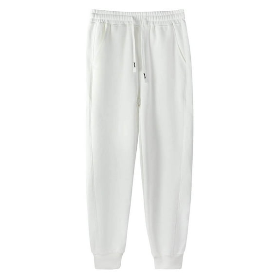 hoksml Men's Joggers Solid Color Tencel Blend Sweatpants Drawstring Elastic Waist and Tapered Cuff Casual Pants