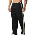 thumbnail image 1 of hoksml Men's Loose Fit Sweatpants with Side Color Block Stripes Joggers Casual Elastic Drawstring Waist Active Pants, 1 of 7