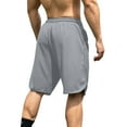 thumbnail image 1 of hoksml Men's Outdoor Sports Shorts Solid Color Nylon Elastic Waist Drawstring Shorts Versatile Casual Loose Five Quarter Pants Athletic Shorts, 1 of 5
