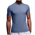 thumbnail image 1 of hoksml Men's Quick Dry Moisture Wicking Short Sleeve Athletic T Shirts - Slim Fit Breathable Performance Crewneck Gym Workout Tees for Running Training, 1 of 7