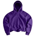 thumbnail image 1 of hoksml Men's Raglan'seam Cropped Pullover Hoodie for Fall Winter Daily Casual Work Outdoor Comfort, 1 of 8