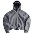 thumbnail image 1 of hoksml Men's Raglan'seam Cropped Pullover Hoodie for Fall Winter Daily Casual Work Outdoor Comfort, 1 of 8