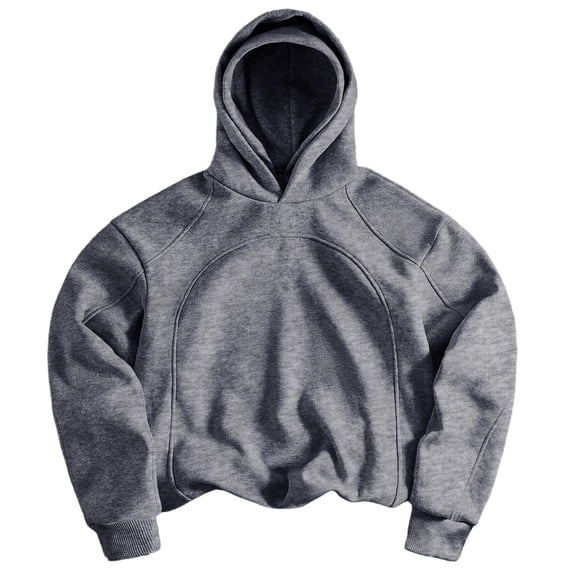 hoksml Men's Raglan'seam Cropped Pullover Hoodie for Fall Winter Daily Casual Work Outdoor Comfort