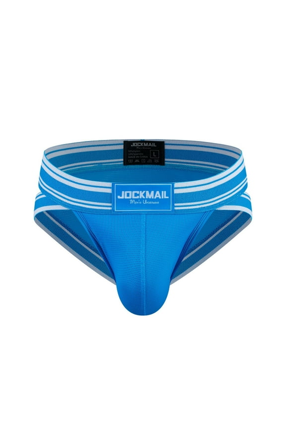 Men's Underwear Briefs Youth Ice Silk Thin Style Sexy Low Waist Panties Solid Color Stripes Colour Blocking Sports Mesh Lingerie Sexy U Raised Pouch High Split Thong 2025 Clearance