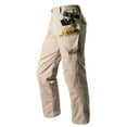 thumbnail image 1 of hoksml Men's Waterproof Hiking Cargo Pants Multi-Pocket Utility Design Solid Color Flat Front and Elastic Back Waist Durable Straight Leg Trousers, 1 of 8