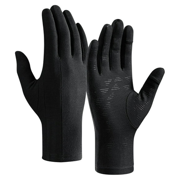 hoksml Men's Winter Gloves Touchscreen Texting Compatible Thermal Insulated for Outdoor Driving and Daily Use Solid Color