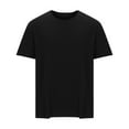 thumbnail image 1 of hoksml Mens Cotton Solid Color Crew Neck T Shirts Short Sleeve Soft and Comfortable Casual Tees for Daily Wear, 1 of 4