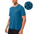 thumbnail image 1 of hoksml Mens Quick Dry Mesh Crew Neck T Shirts Short Sleeve Breathable Athletic Tees for Running and Daily Wear, 1 of 6